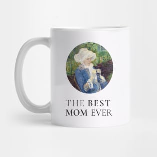 THE BEST KNITTING MOM EVER FINE ART VINTAGE STYLE MOTHER OLD TIMES Mug